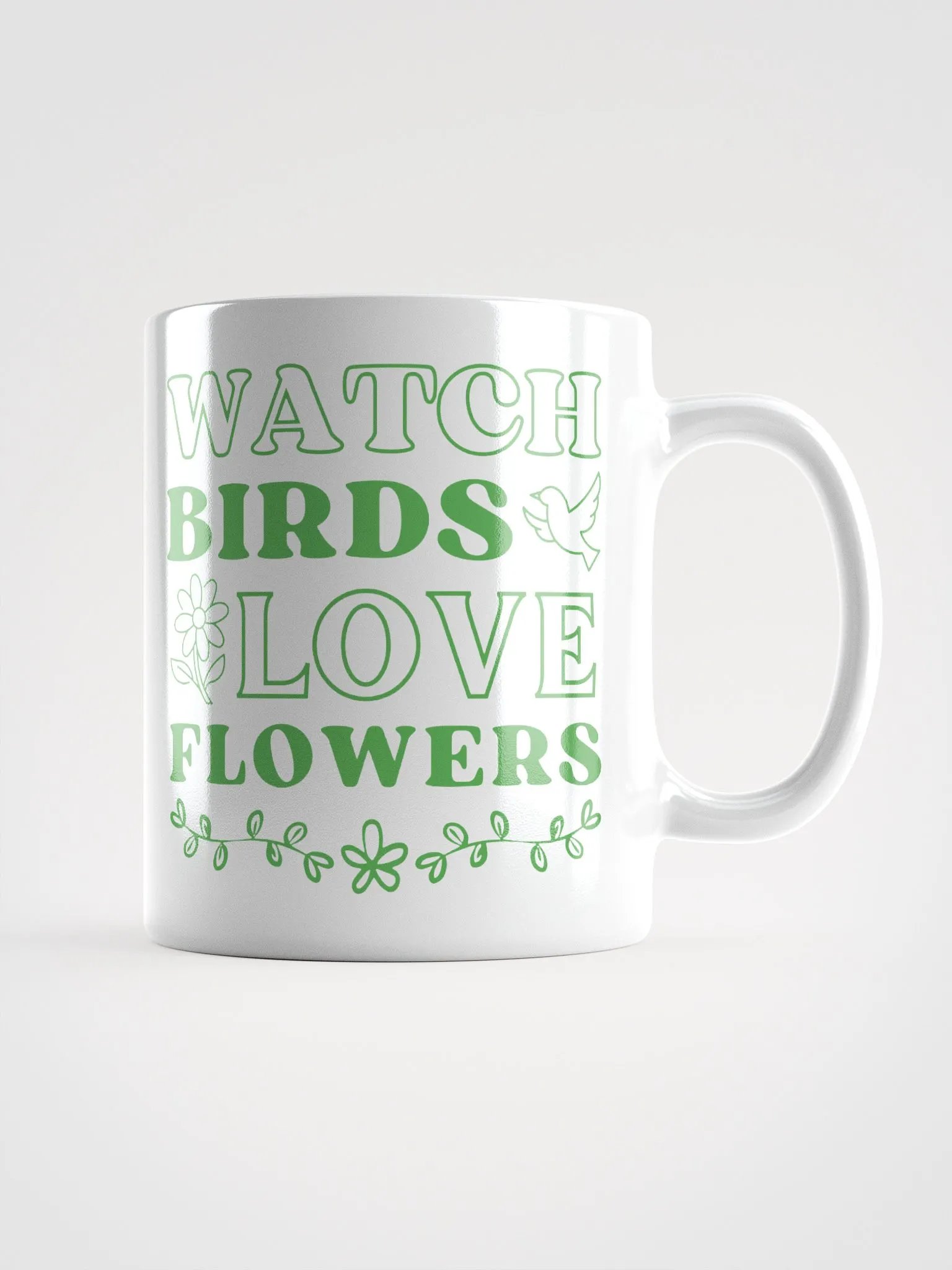 Watch Birds Love Flowers Mug product image (1)