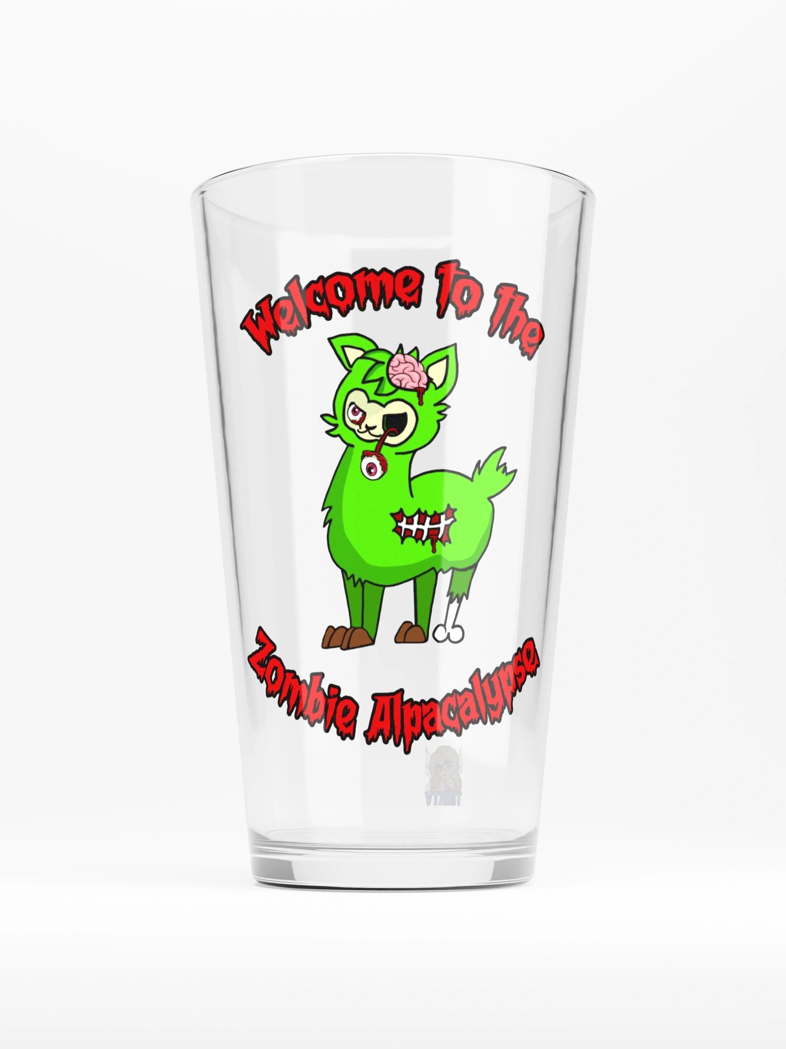 Welcome to the Zombie Alpacalypse Pint Glass product image (2)