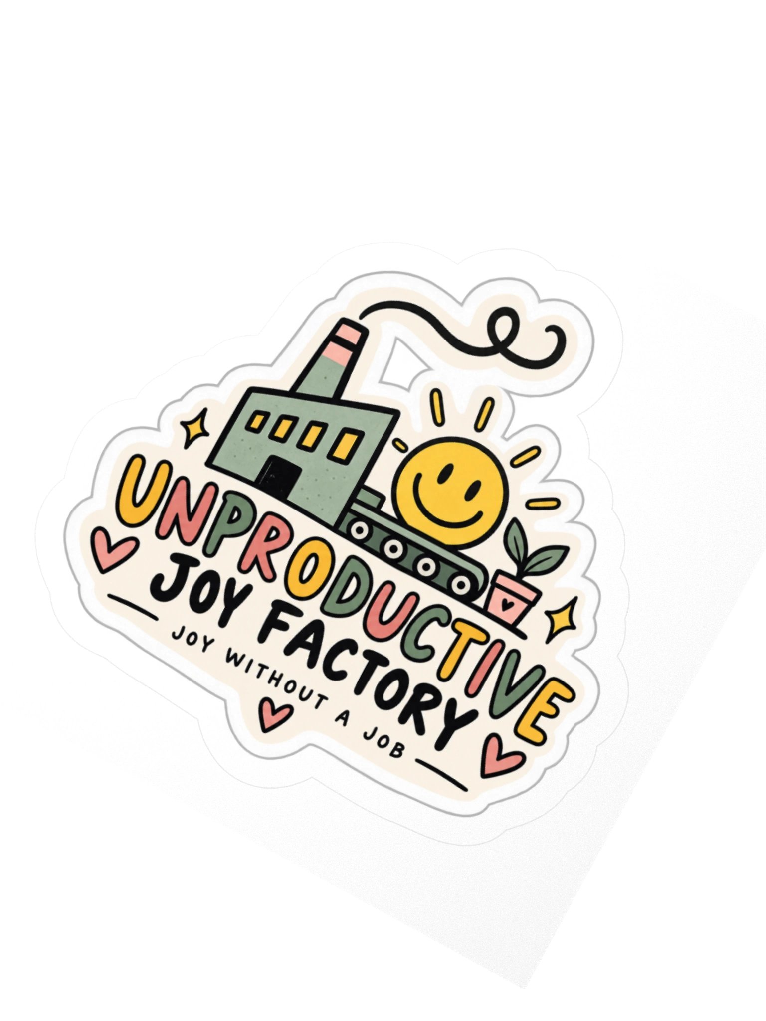 Official Unproductive Joy Factory Sticker product image (5)