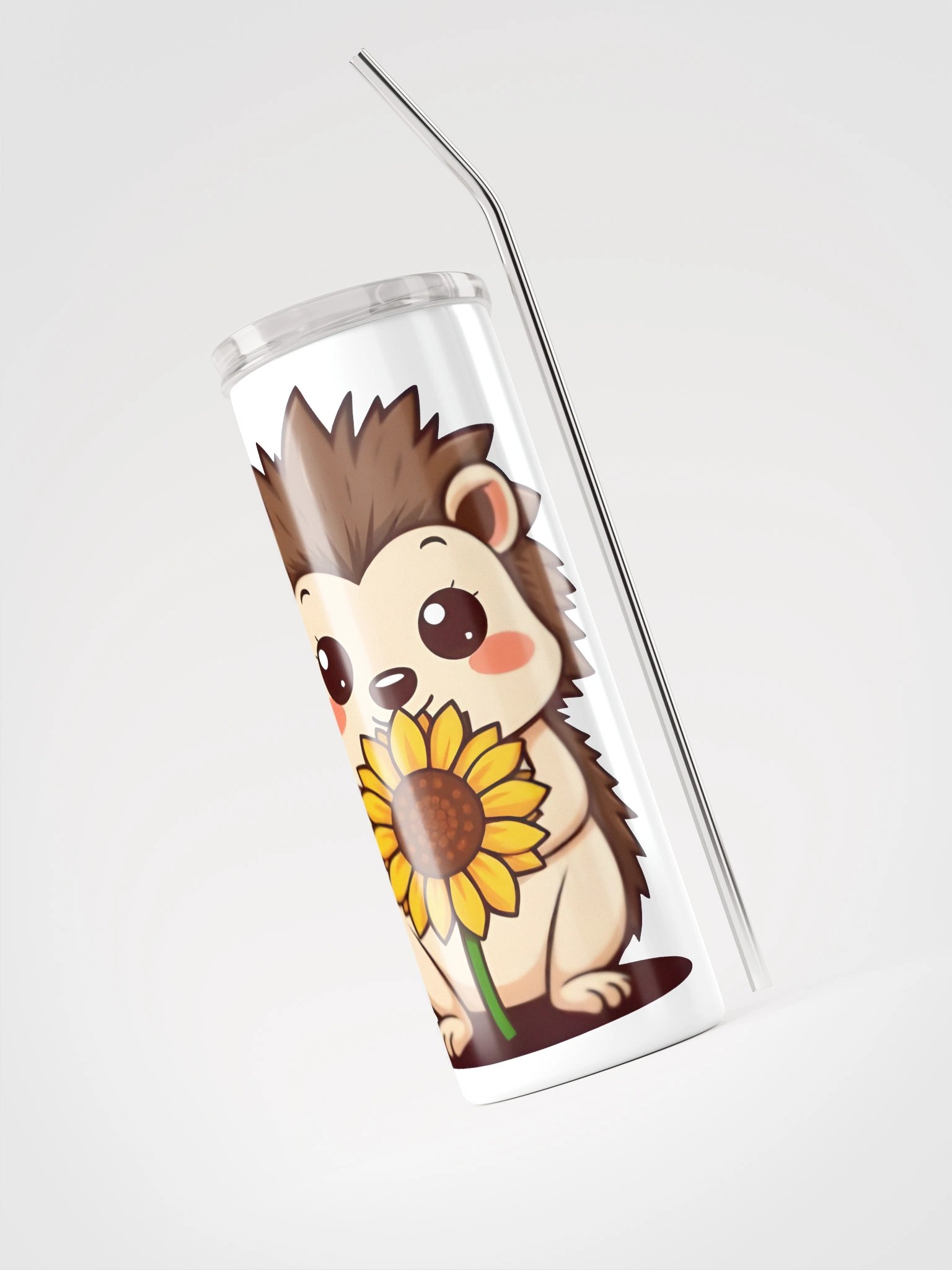 Sunflower Hedgehog Stainless Steel Tumbler product image (3)