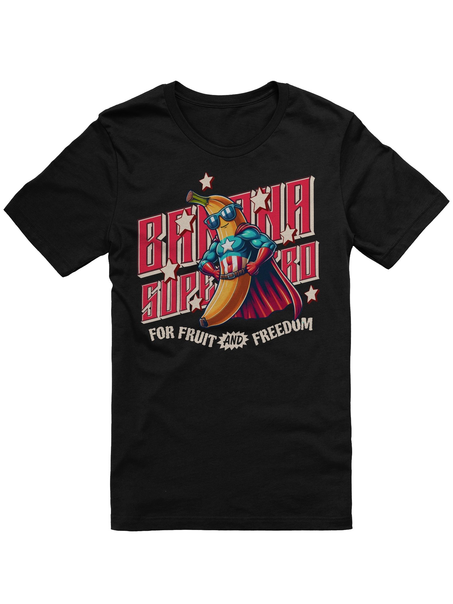 Fun and Quirky Banana Superhero T-Shirt for Cartoon Fashion product image (4)