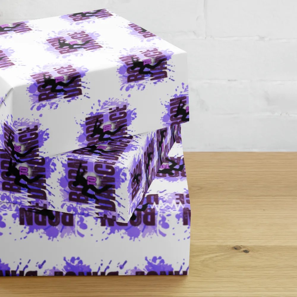 Born To Dance His Silhouette Wrapping Paper Set product image (10)