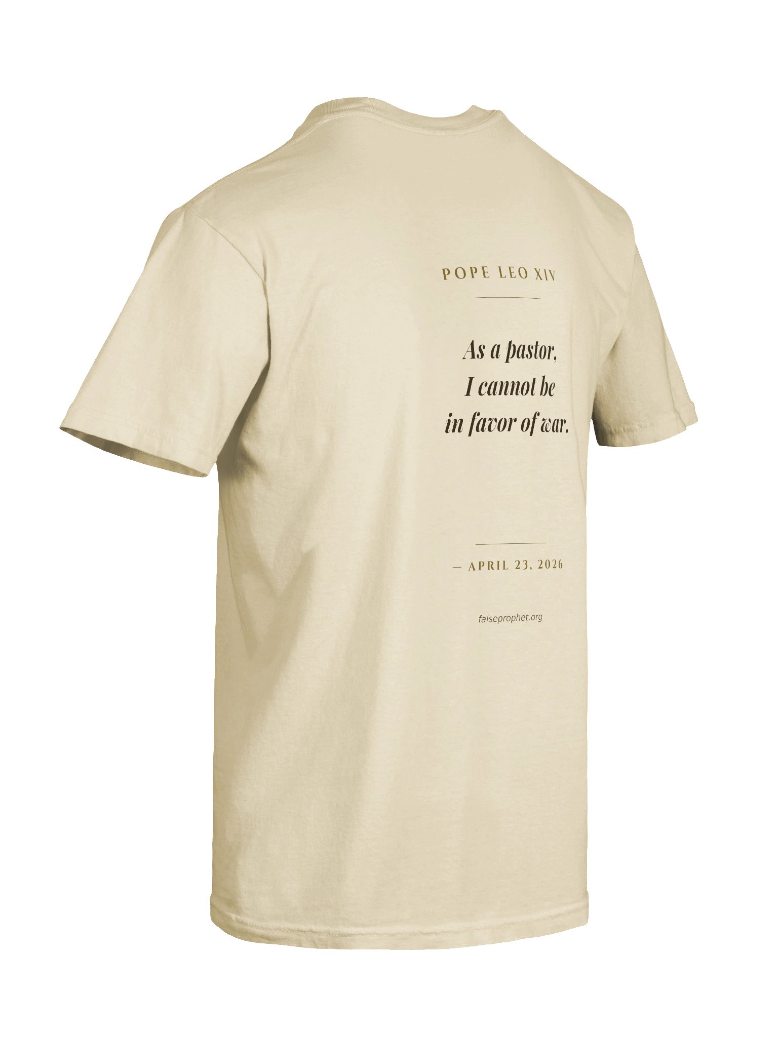 Pope Leo T-Shirt (White) product image (8)