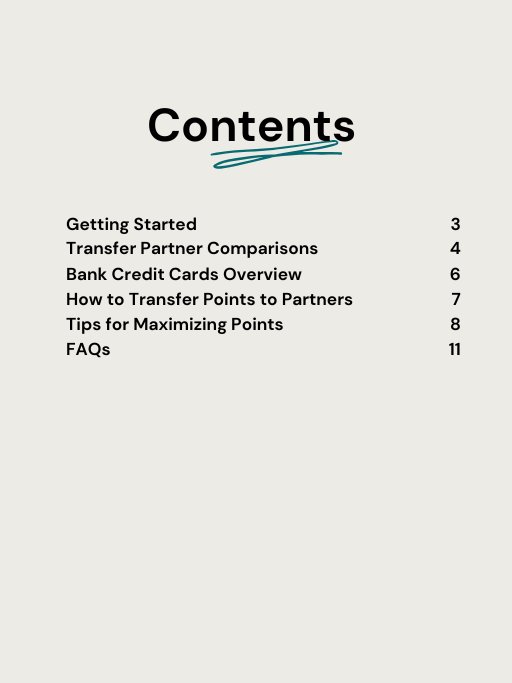 Travelers’ Guide to Credit Card Transfer Partners product image (2)