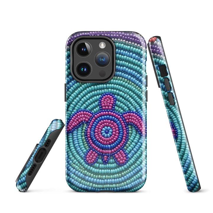 Turtle Faux-Beadwork iPhone® MagSafe® Tough Case product image (3)