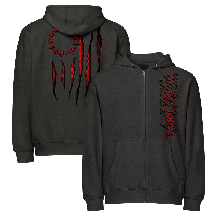Red Carbon Onyx Zip Hoodie product image (1)