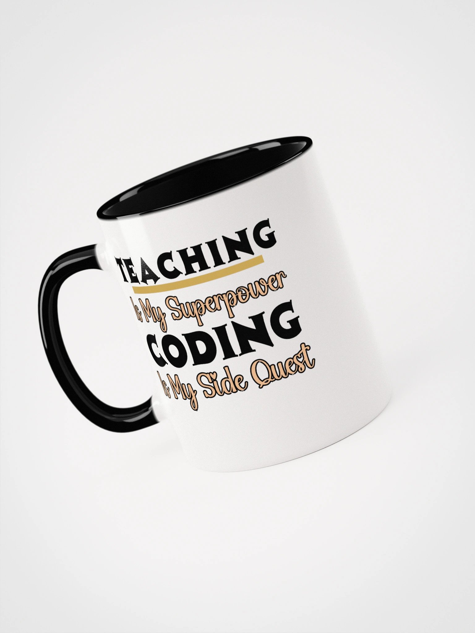 Teaching is My Superpower, Coding is My Side Quest Ceramic Mug. product image (5)
