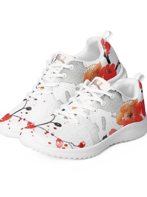 Japanese Koi Fish Women's Athletic Shoes | Traditional Watercolor Art Sneaker product image (1)
