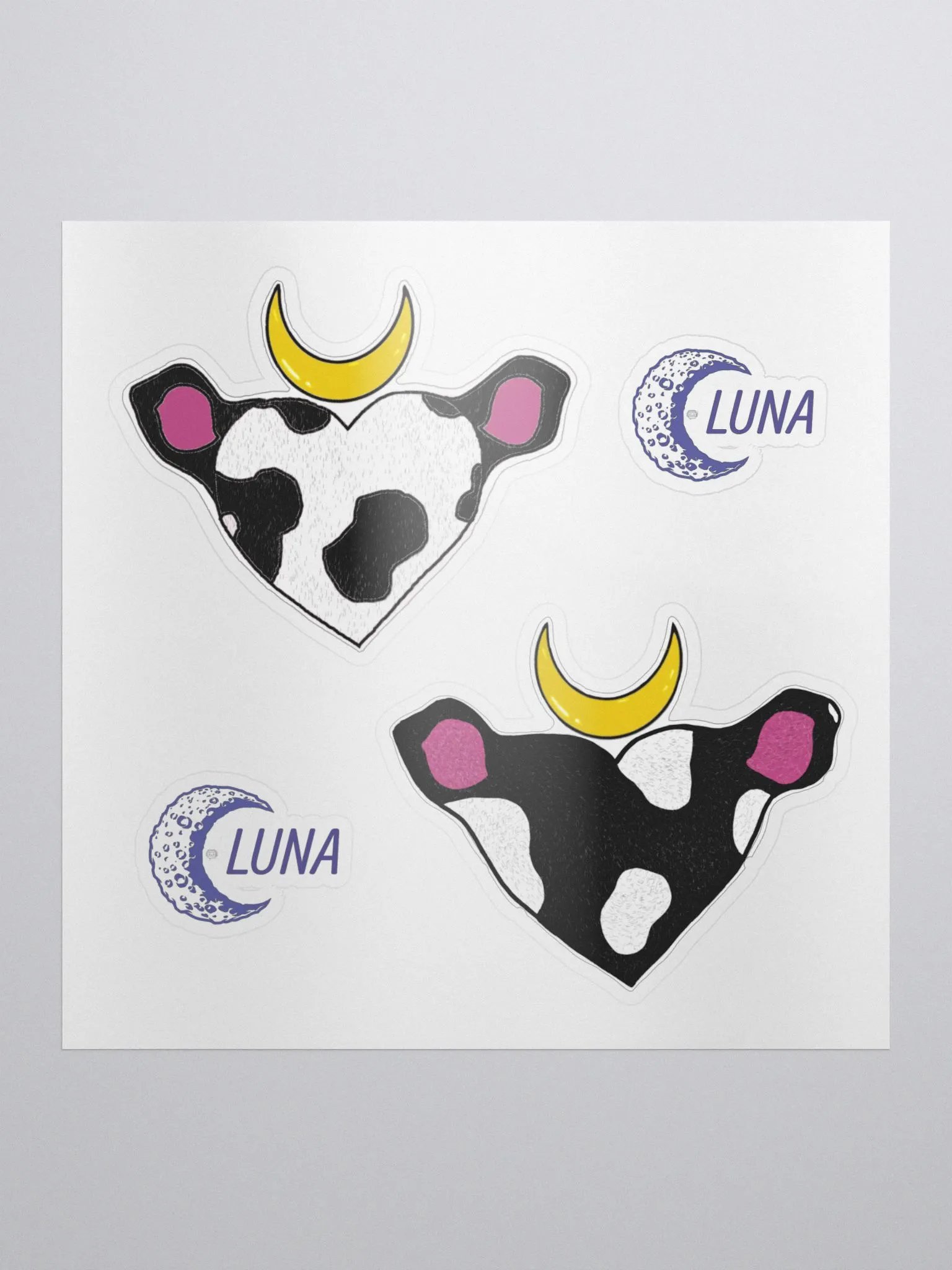 Black/White Cow Heart product image (1)