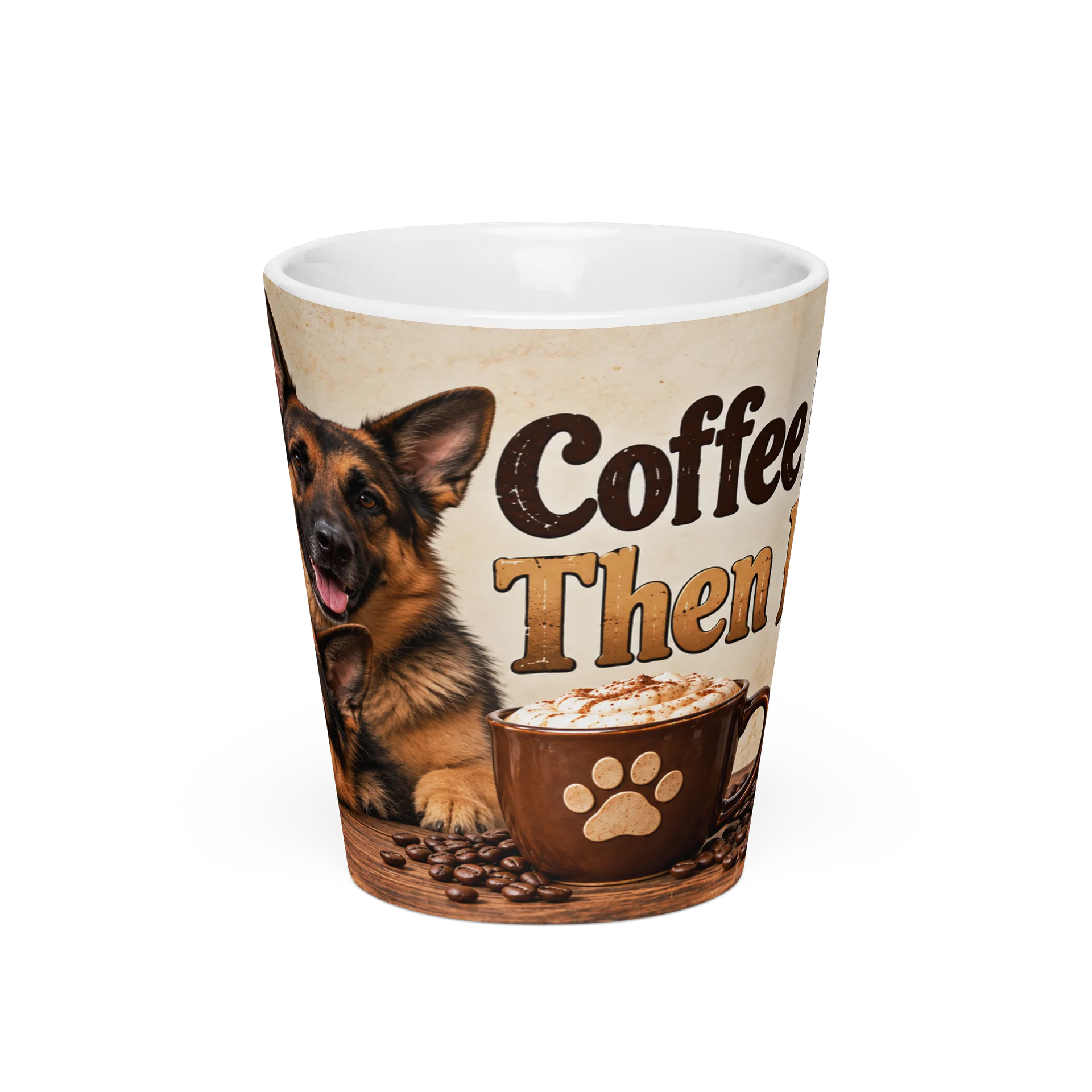 Coffee First. Then Foam. – German Shepherd Coffee Mug product image (3)