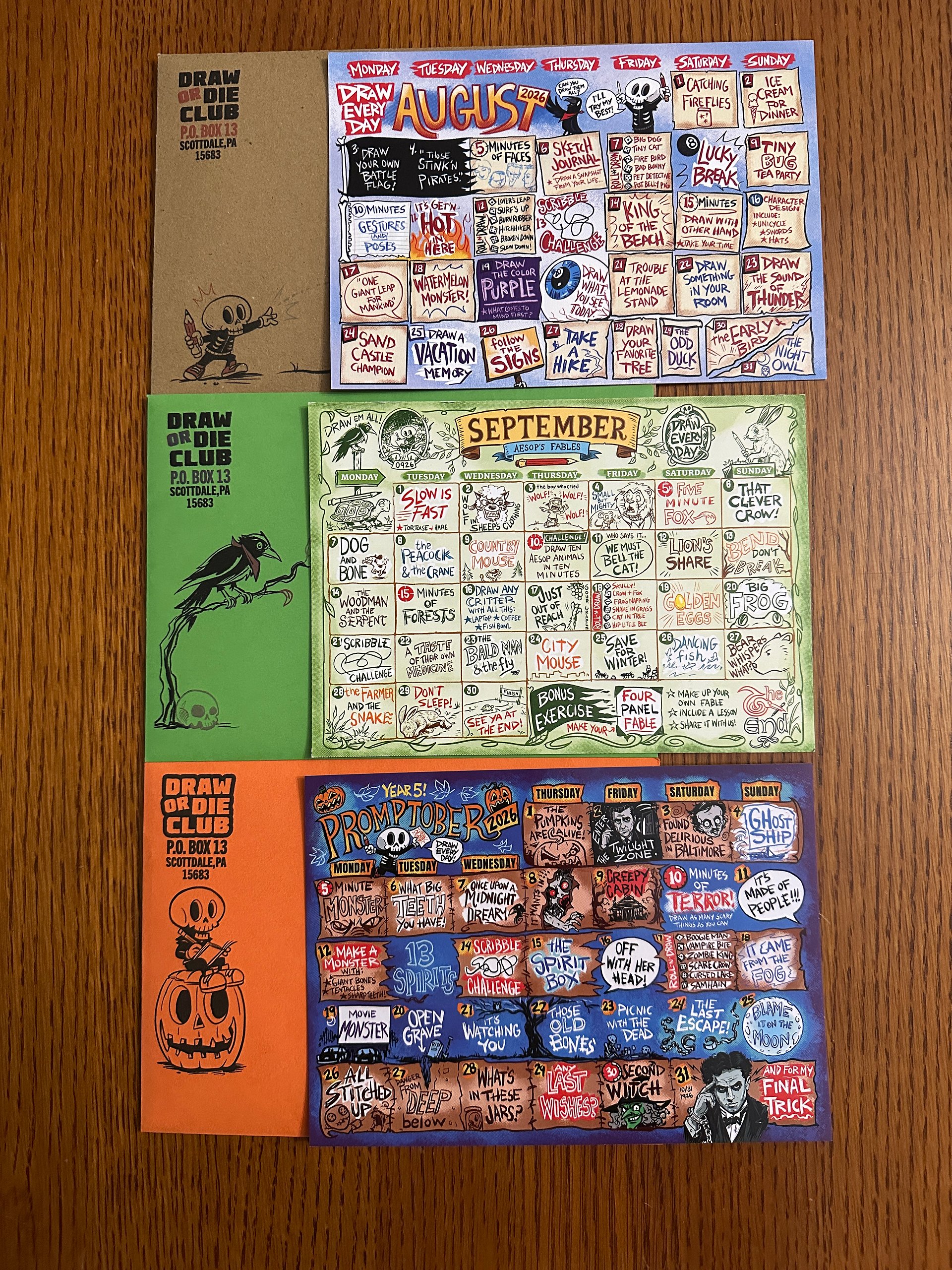 🐌 Catch Up Prompt Kit — August, September & October 🎃 product image (2)
