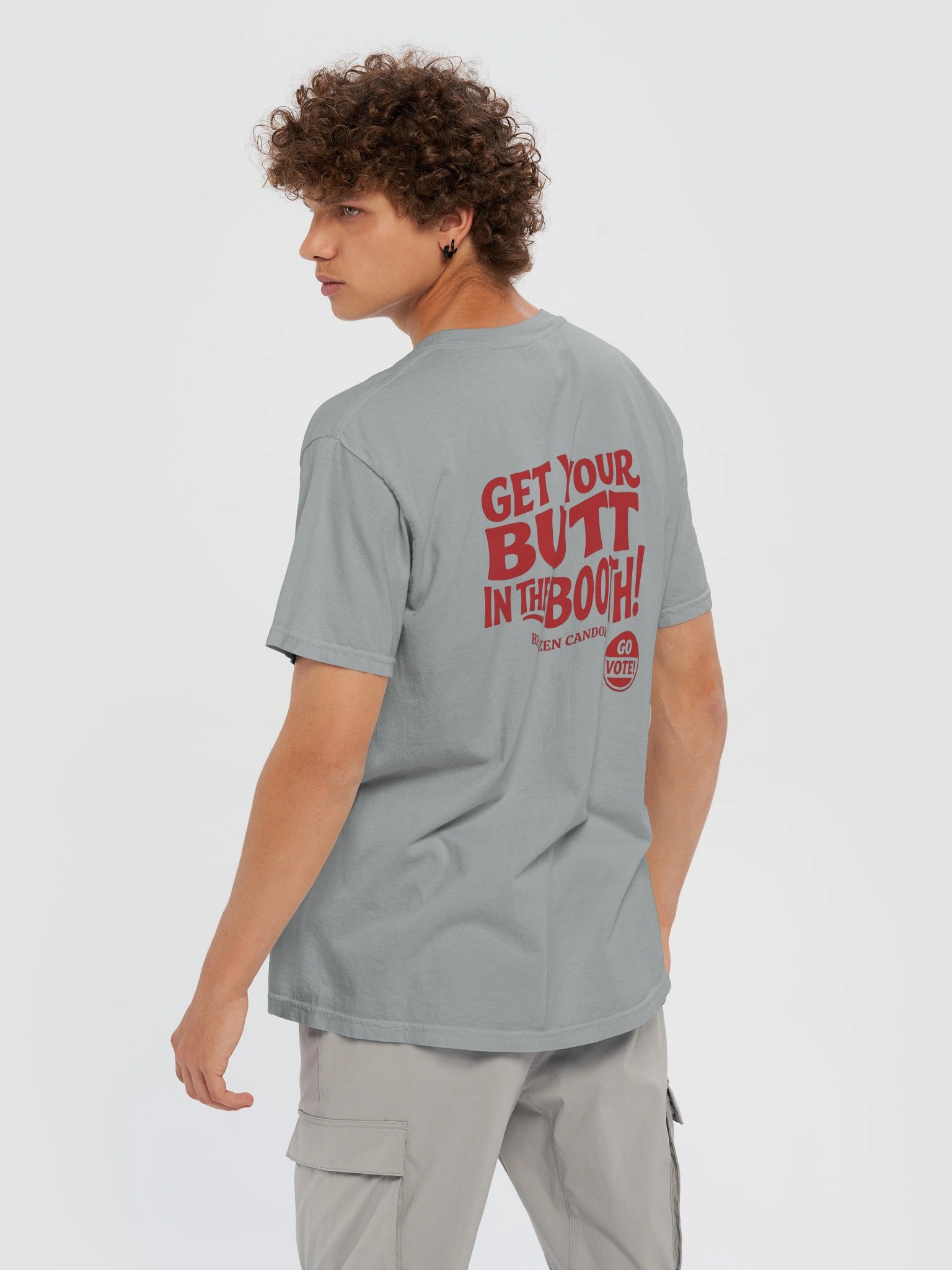 Brazen Candor – Get Your Butt in the Booth! T-Shirt - Vote Red product image (6)