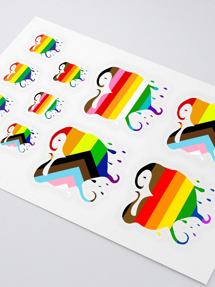Filth Heart Pride Sticker Sheet product image (2)