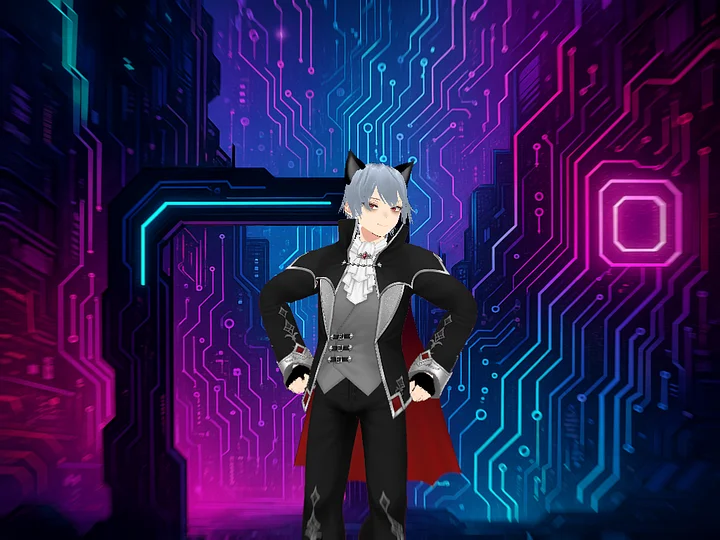 CyberHacker_X - Cyberpunk 3D Avatar Kit (VRM + Renders + Textures) product image (2)