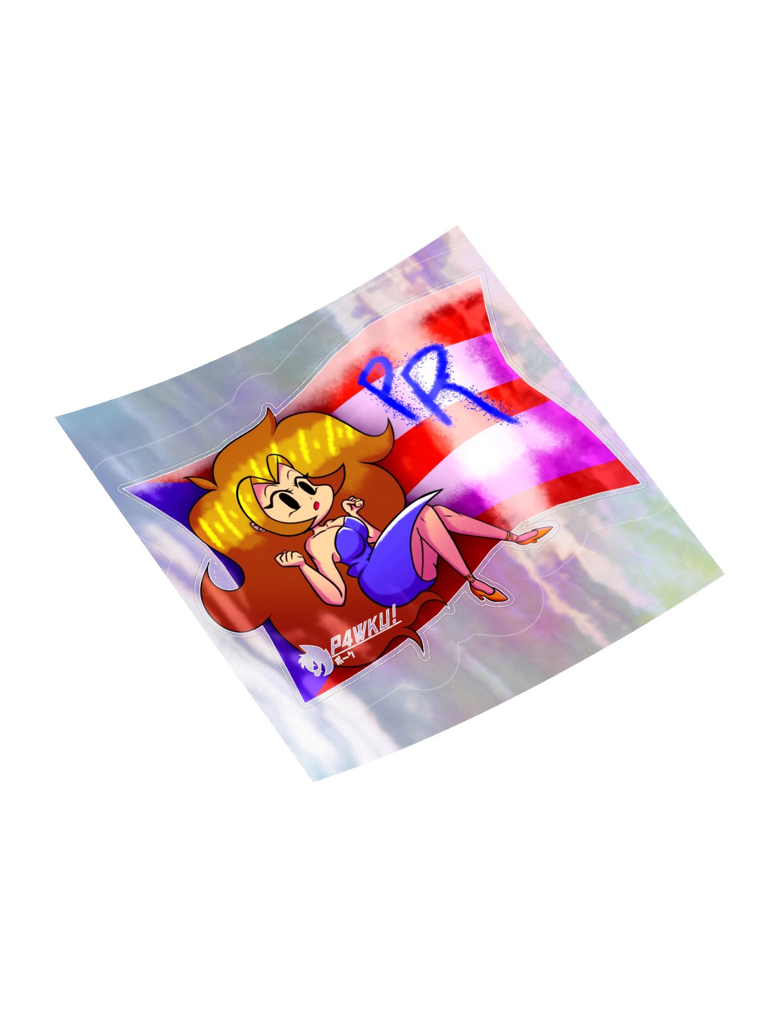 La Girlfriend Boricua - P4WKU!(Holo-sticker) product image (11)