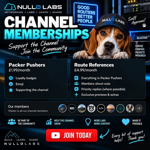 Null0 Labs Channel Memberships Are Live!

A few people have asked how they can support Null0 Labs and help me keep making the...