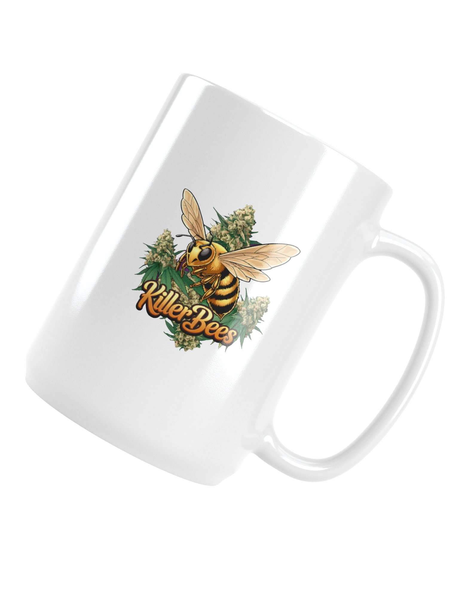 Cannabis Strain- Killer Bees Buzz - Design | 15oz White Glossy Coffee Mug product image (5)