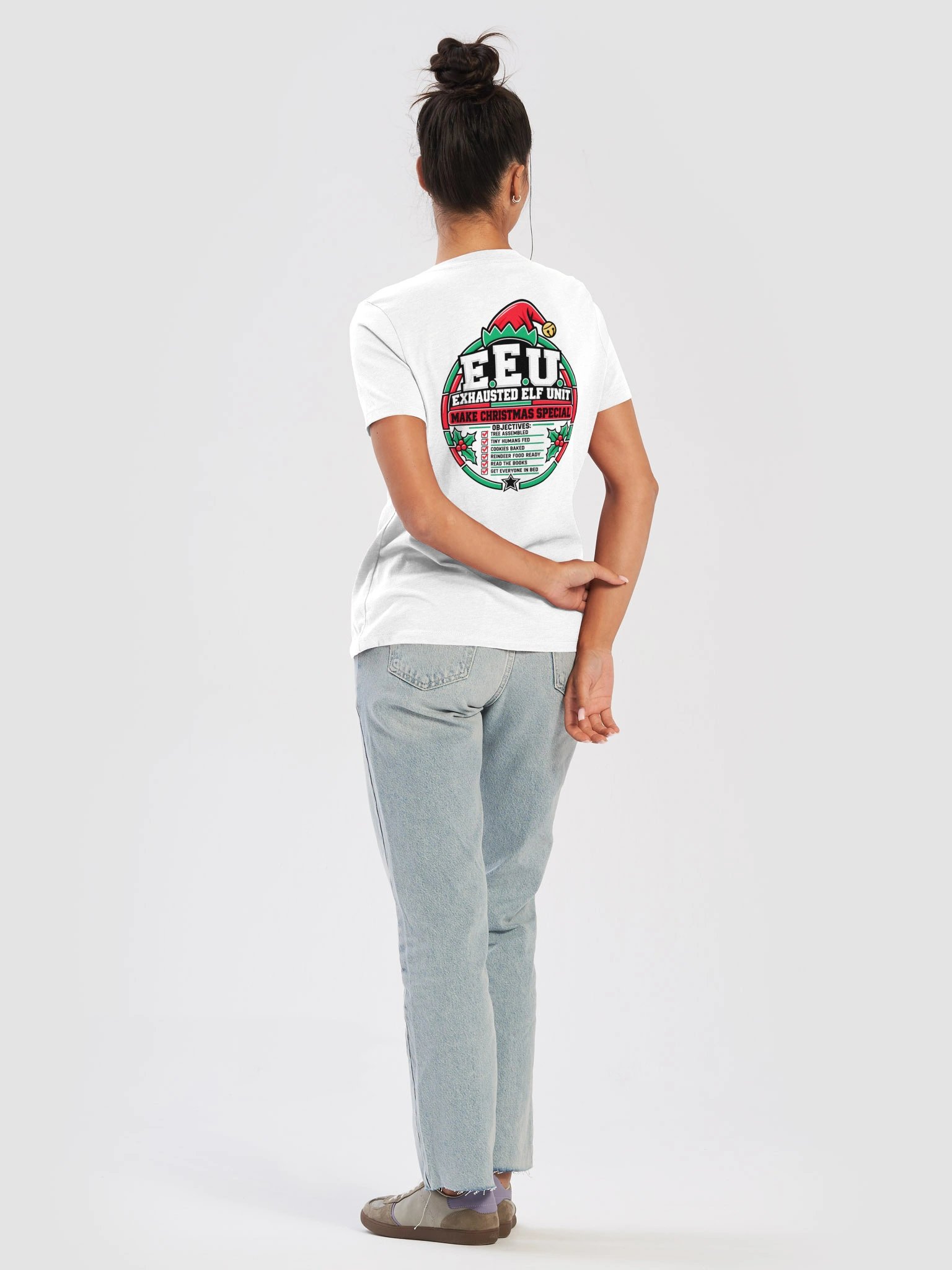 Exhausted Elf Unit Women's V-Neck | White product image (12)