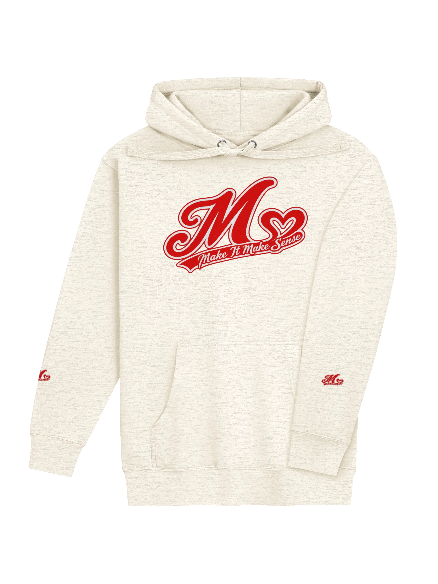 Make It Make Sense Red M Logo Hoodie product image (11)