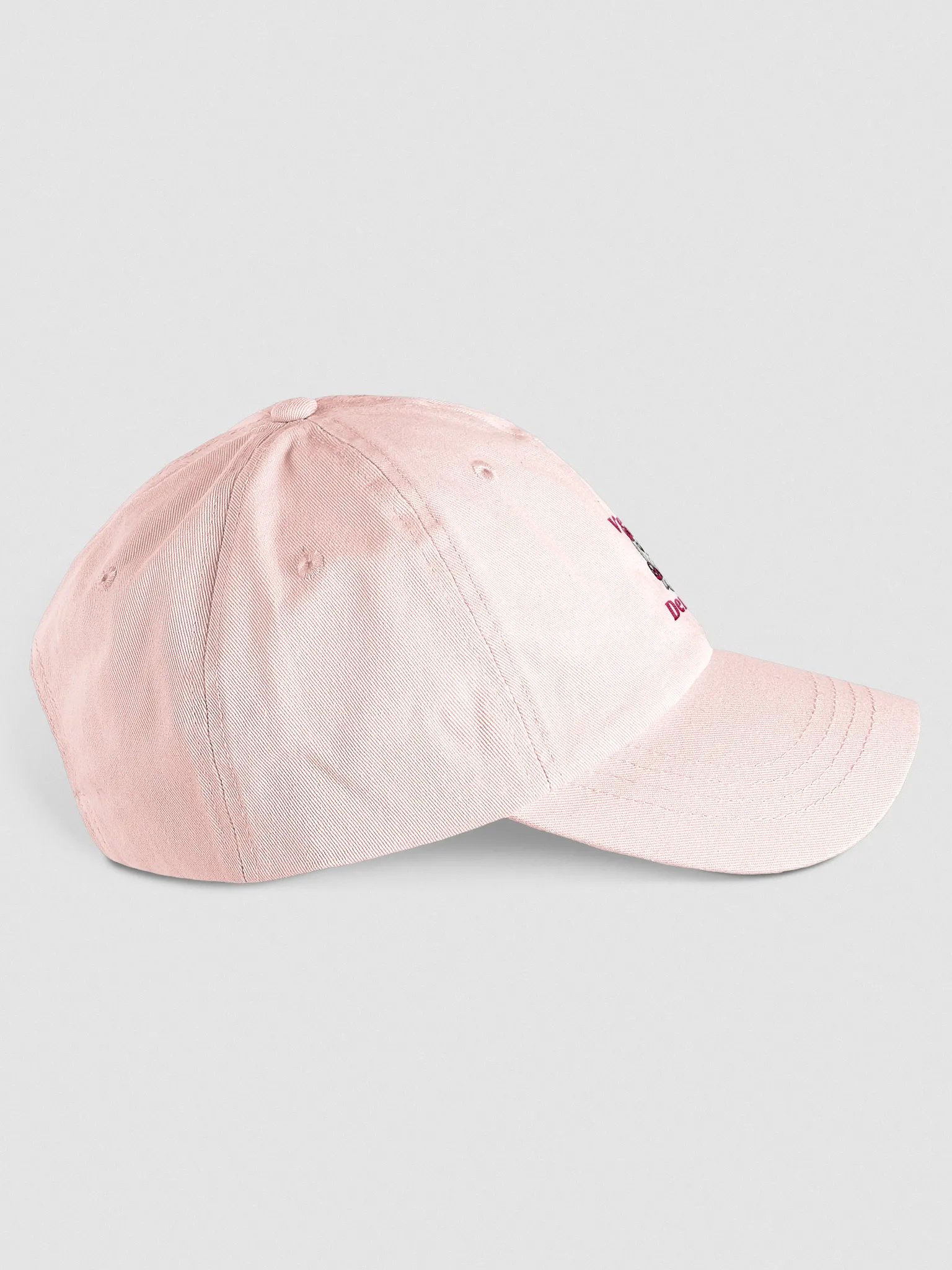 Very Demure Cute Ghost Embroidered Pastel Dad Hat product image (5)