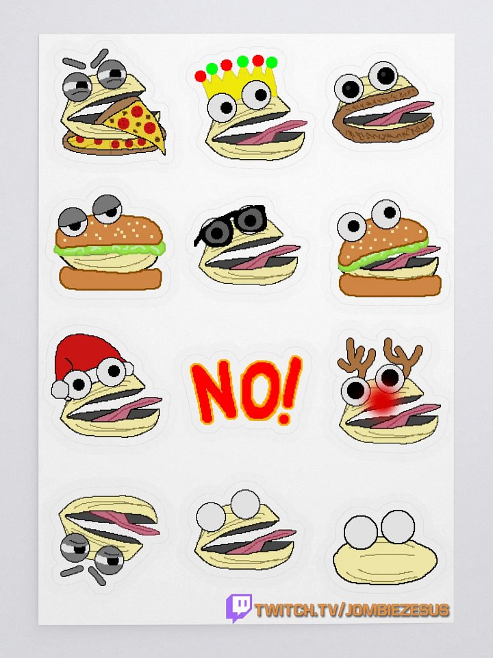 Jombie's Clam Stickers - Set #3 product image (1)