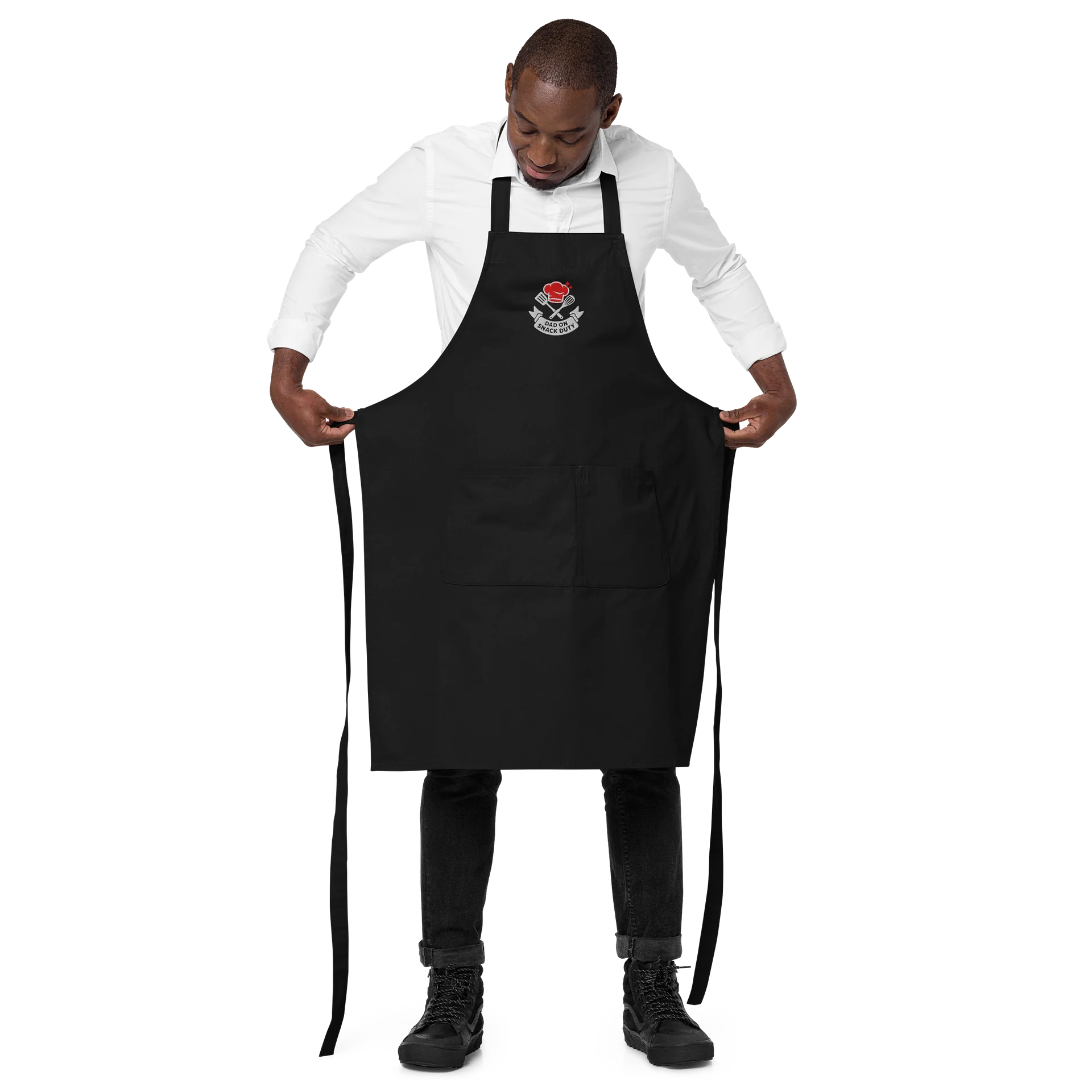 Dad on Snack Duty – Fun Printed Kitchen Apron for Men Who Keep the Snacks Flowing product image (3)
