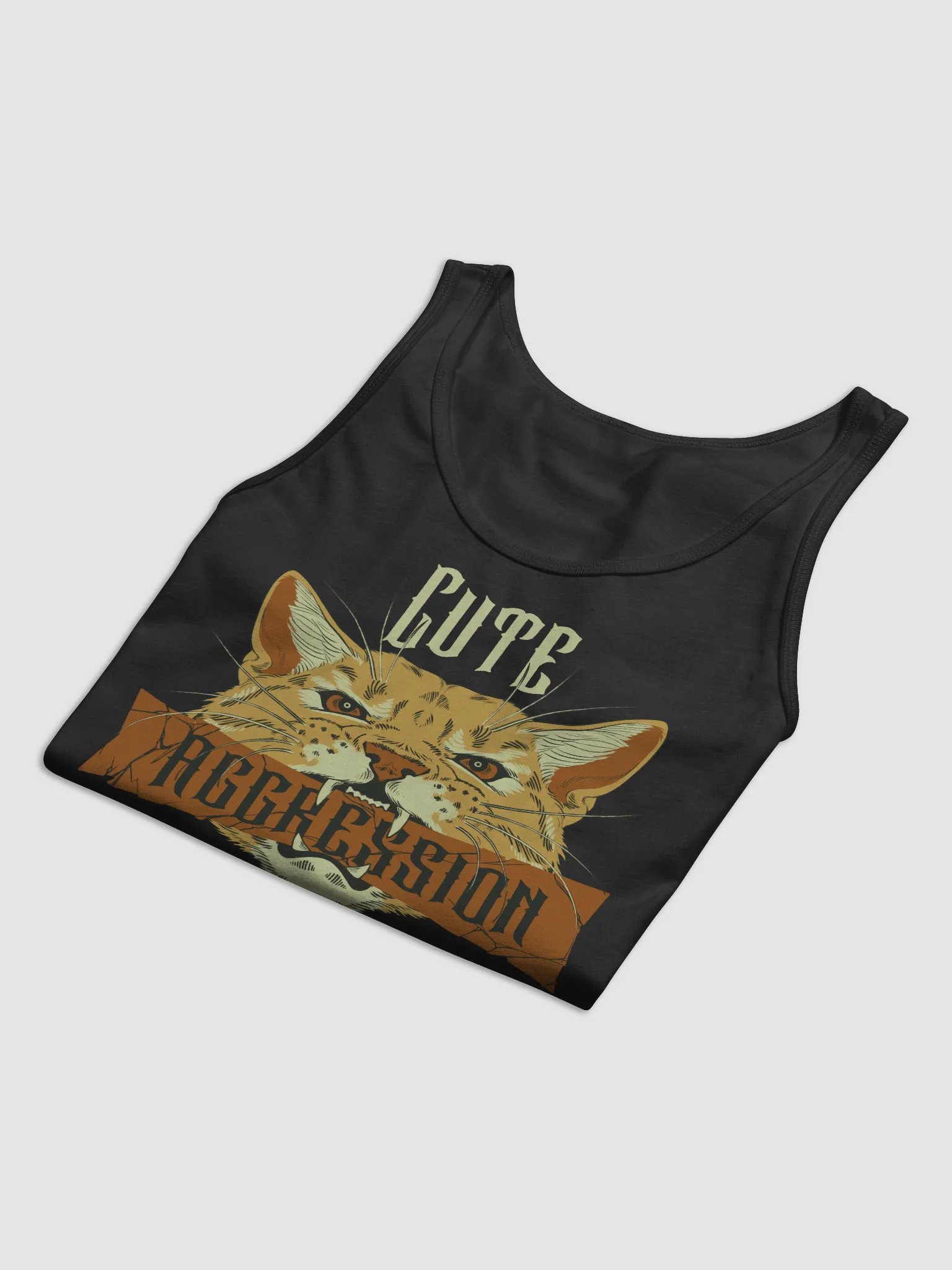 Cute Aggression 'Cat3' Tank (Black) product image (3)