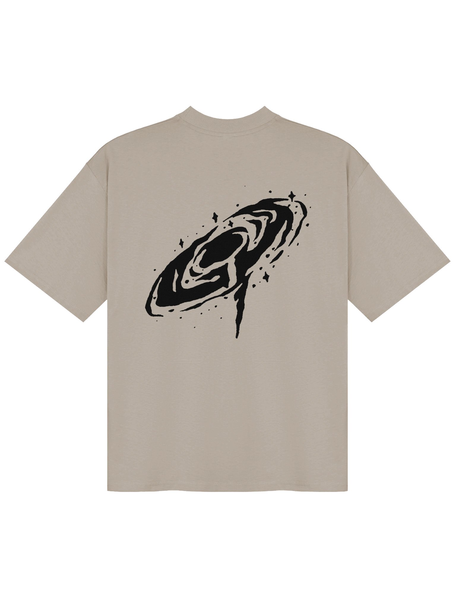 Oversized Shirt Men // Cosmic Vibe (Black Logo) product image (2)