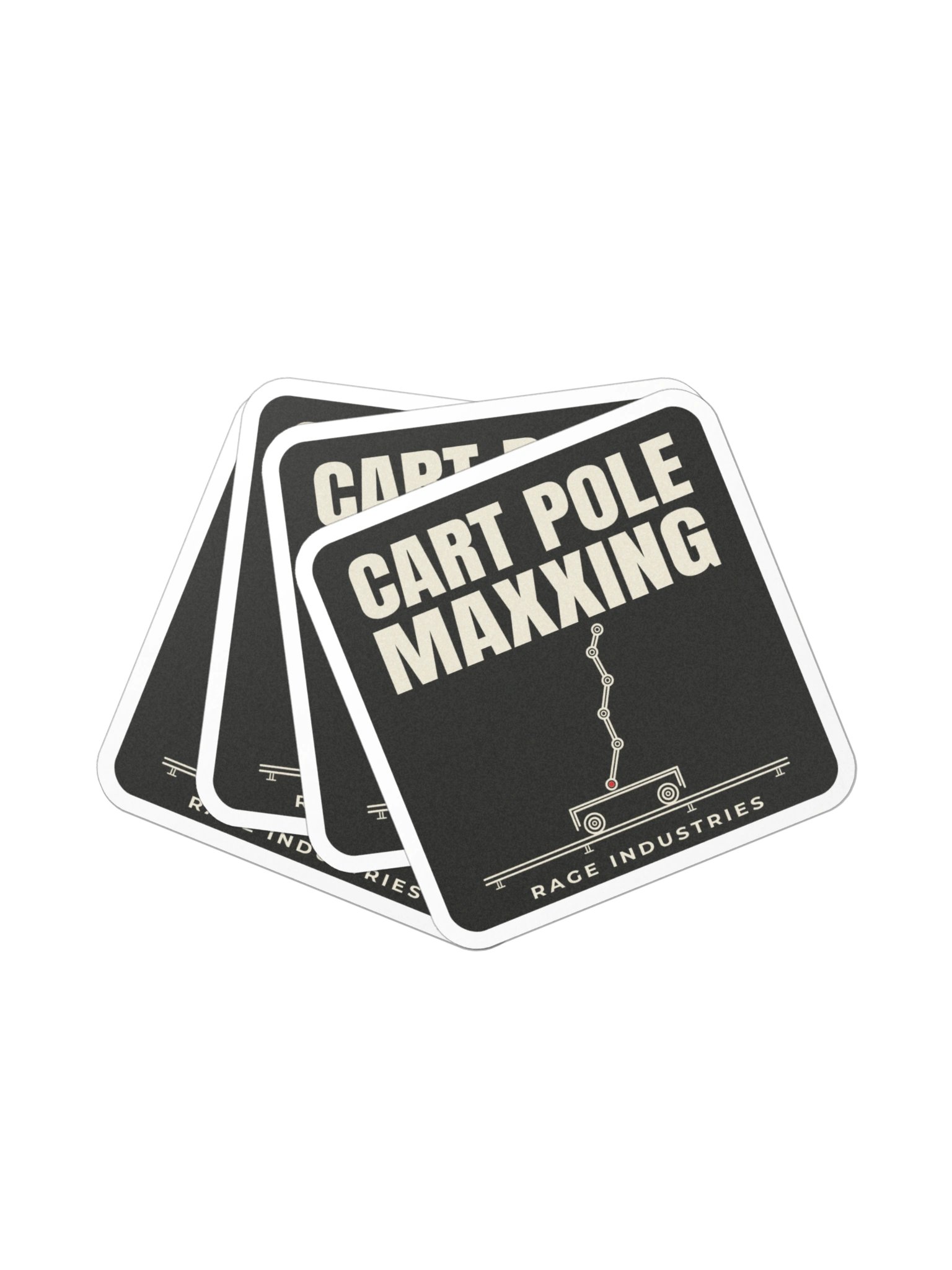 Cart Pole Maxxing Die-Cut Sticker product image (3)