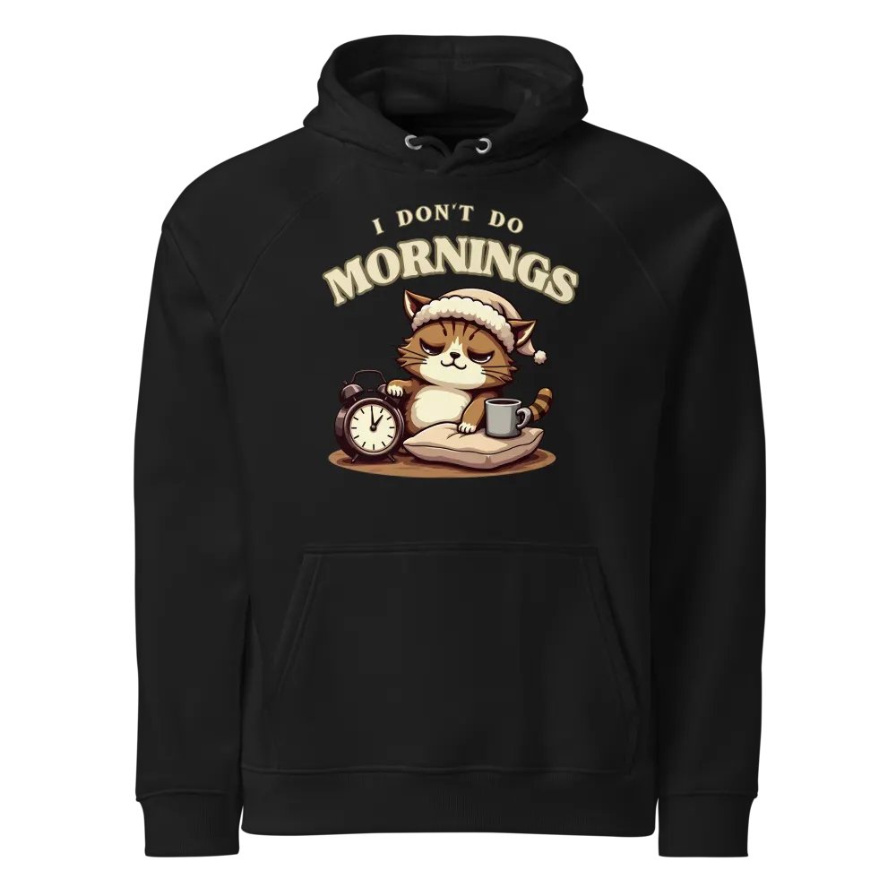 Sleepy Cat Eco Raglan Hoodie product image (1)