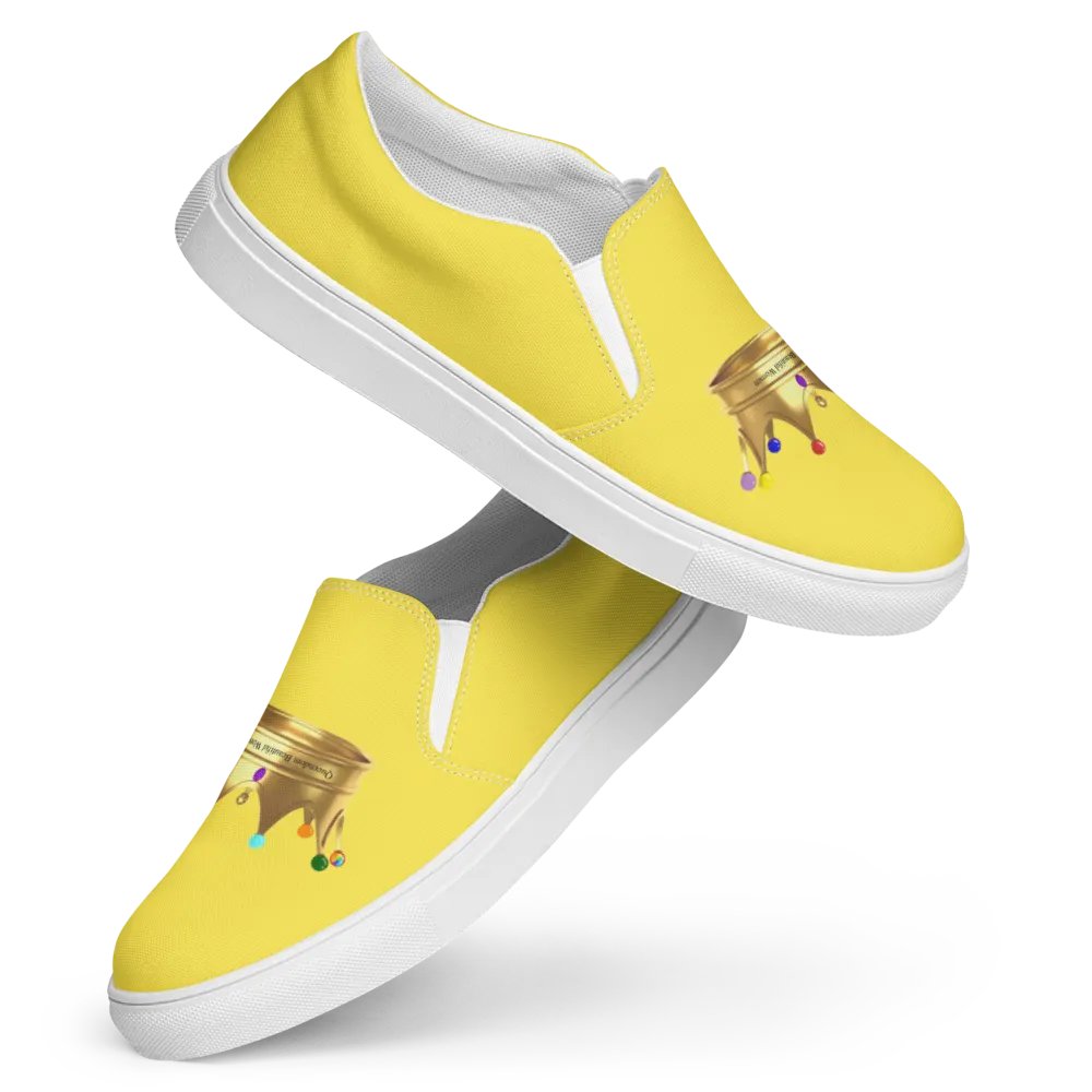 Queendom Beautiful Women Crown Canvas Shoes /Yellow (TM) product image (4)