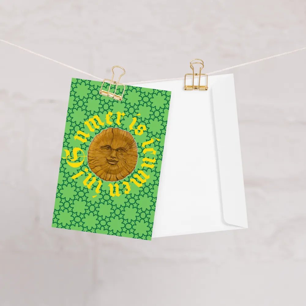 Sumer is icumen in! Greetings card product image (1)
