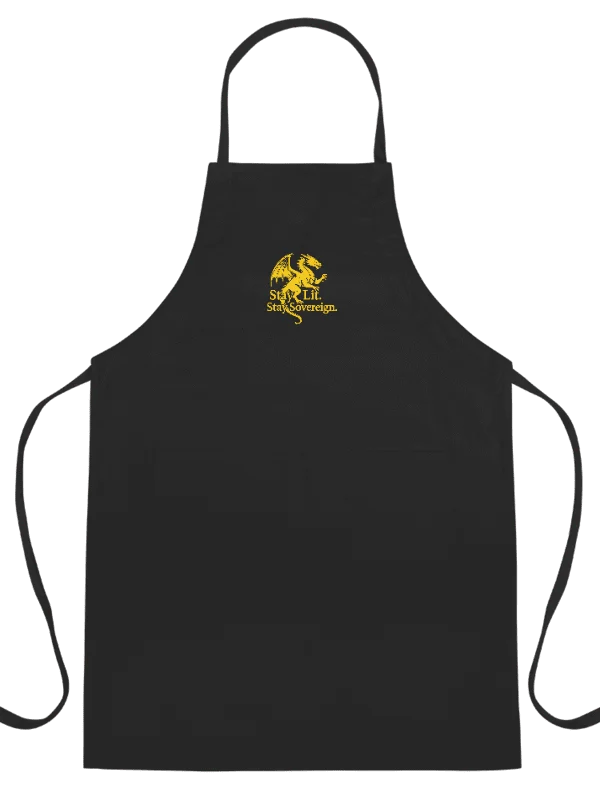 👑 Gold Dragon Apron – “Stay Lit. Stay Sovereign.” product image (6)
