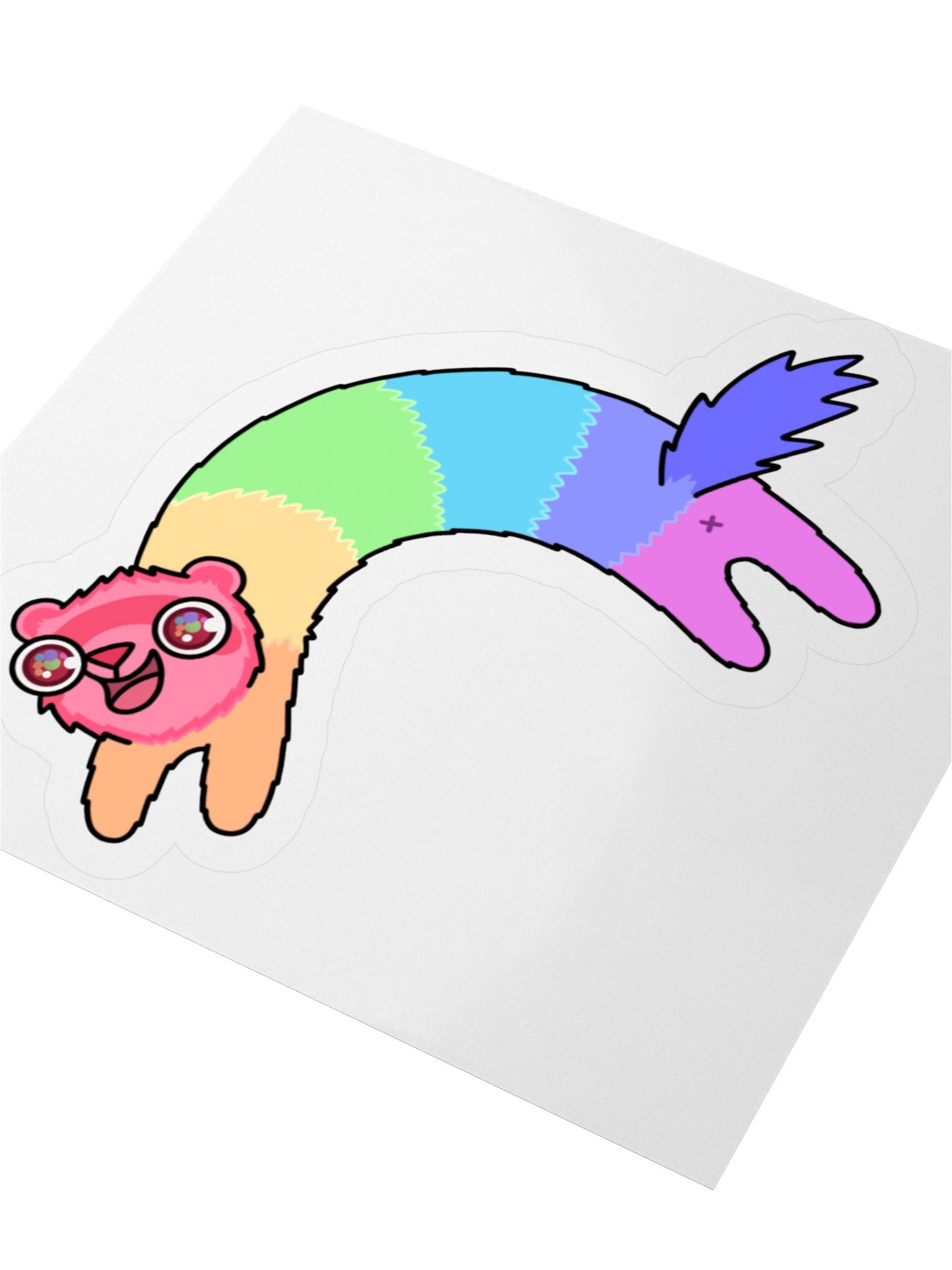Rainbow Ferret | Car or Laptop Sticker product image (4)