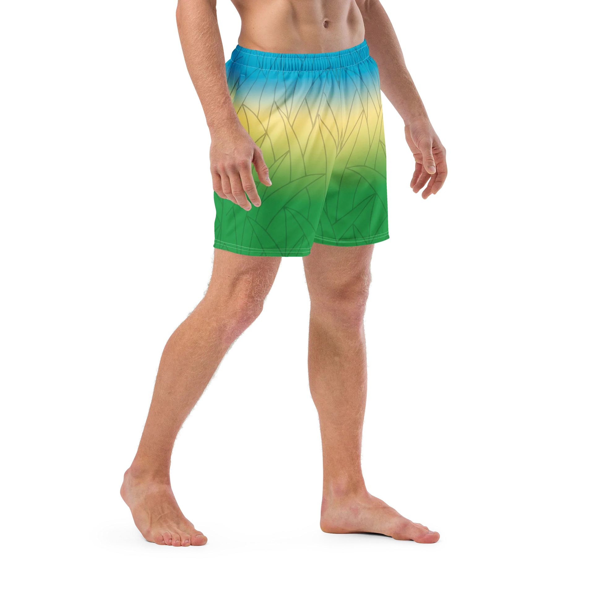 Michigan Waves™ Beach Grass Swim Trunks product image (6)
