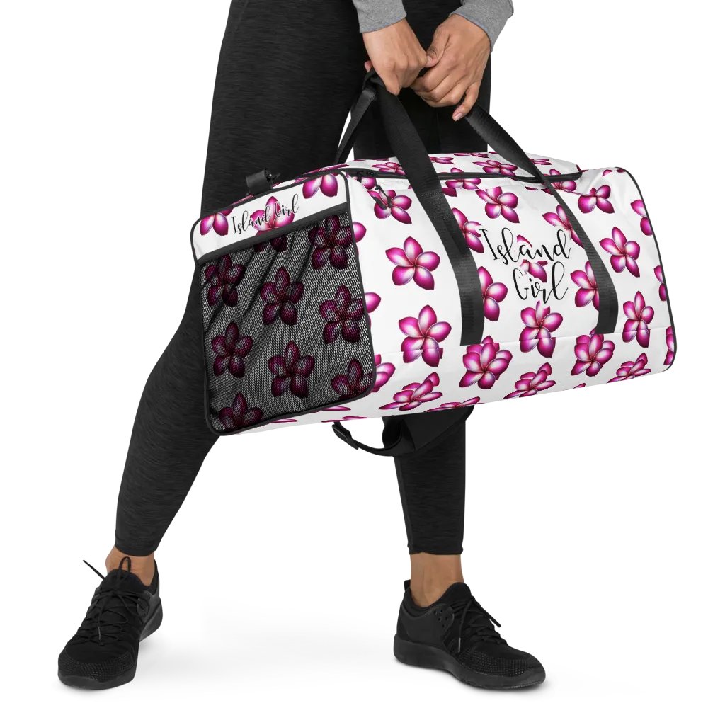 Island Girl Plumeria Duffle Bag - Tropical Bliss for Your Adventures product image (5)