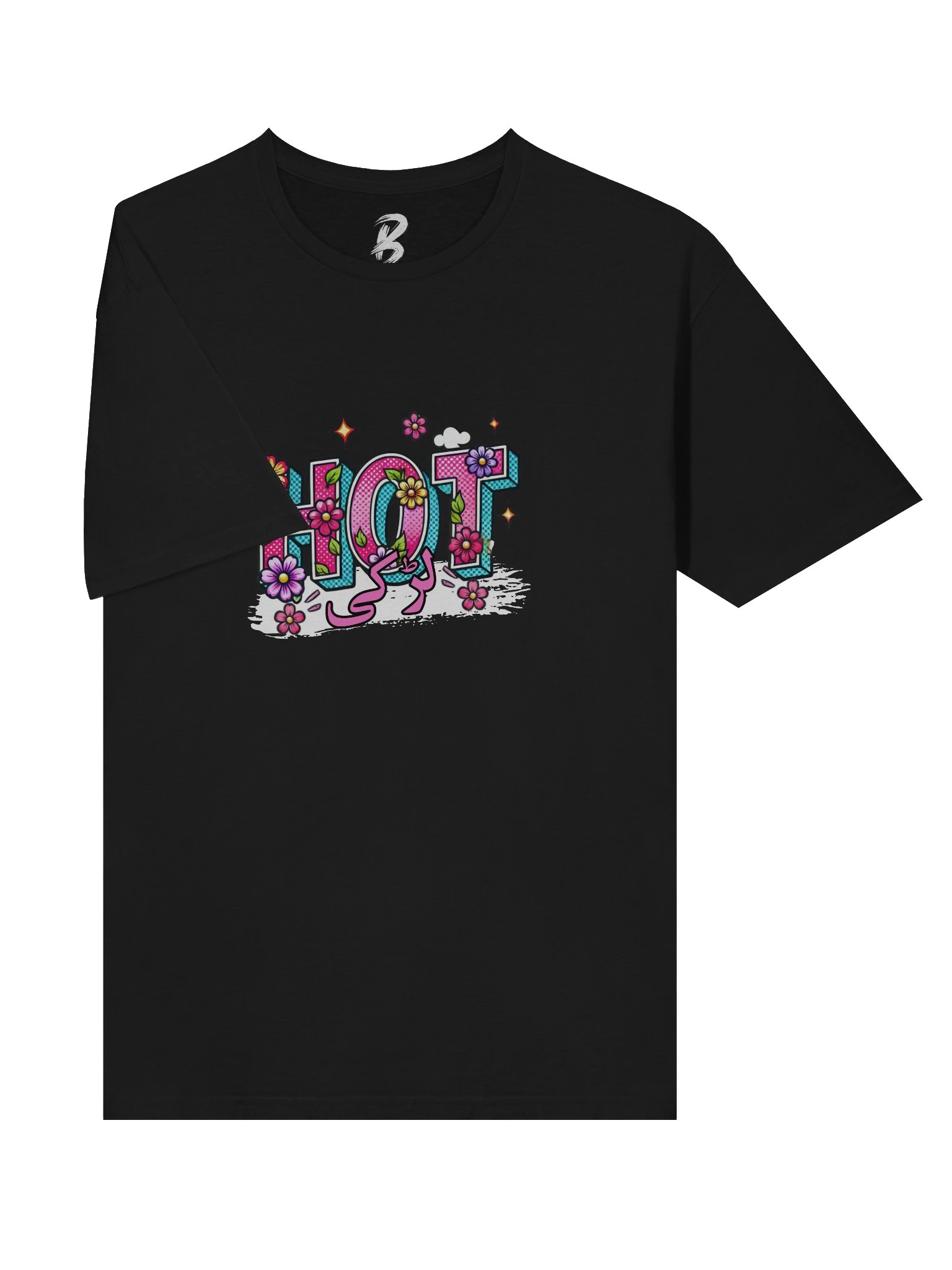 Hot Larki Floral T-Shirt – Cute Desi Urdu Graphic Tee product image (5)