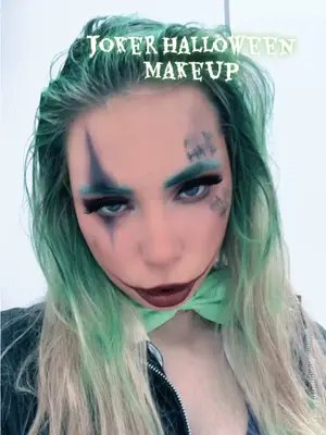 Would you live for me …💜💚🃏 #halloween #joker #makeup #halloweenmakeup   #twitch 