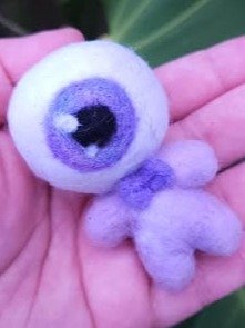 Eye Guy Needle Felt Figurine product image (2)