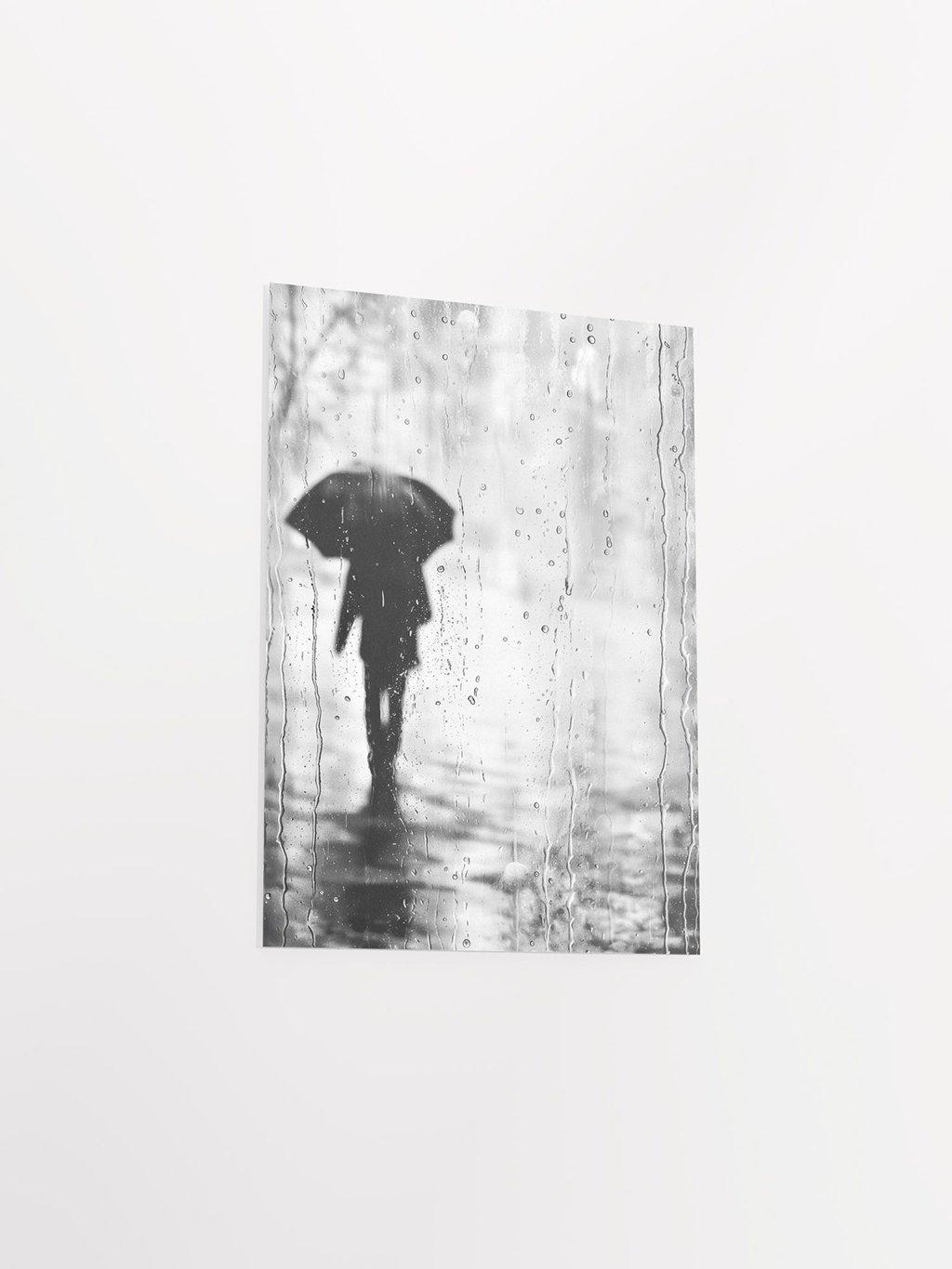 Monochrome Melody - Rainy Abstract Studio Art Print product image (3)
