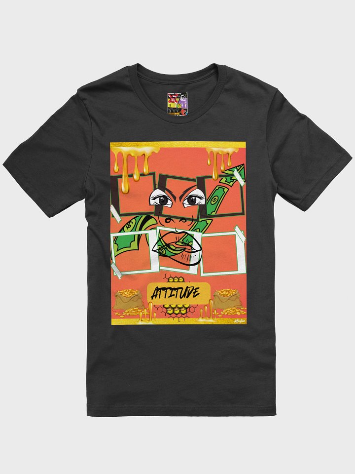 2 MUCH ATTITUDE OG X@C GRAPHIC TEE 3-D HONEYCOMB ON BACK! product image (1)