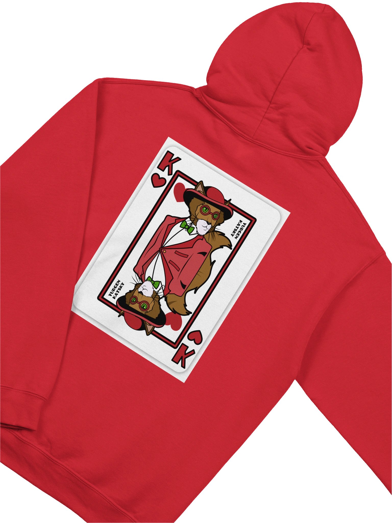 Grimalkin Garbs Red Cat Hoodie product image (4)