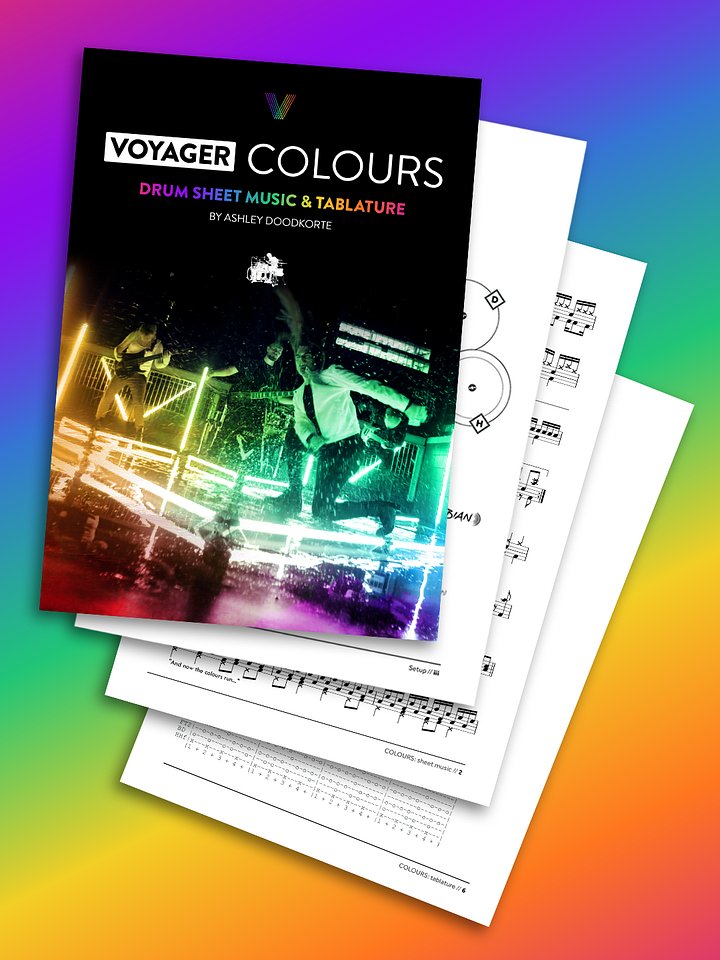 Voyager – COLOURS Drum Transcription product image (1)