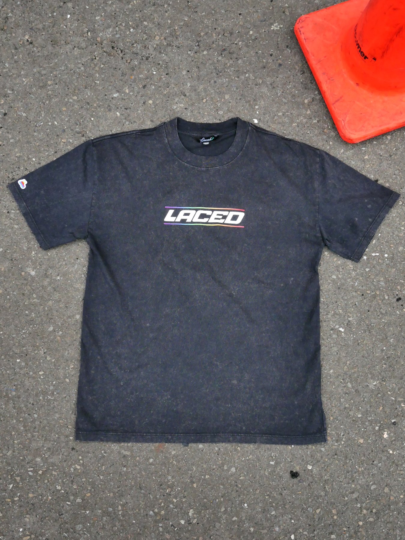 Racer Tee - Stone Wash Black product image (1)