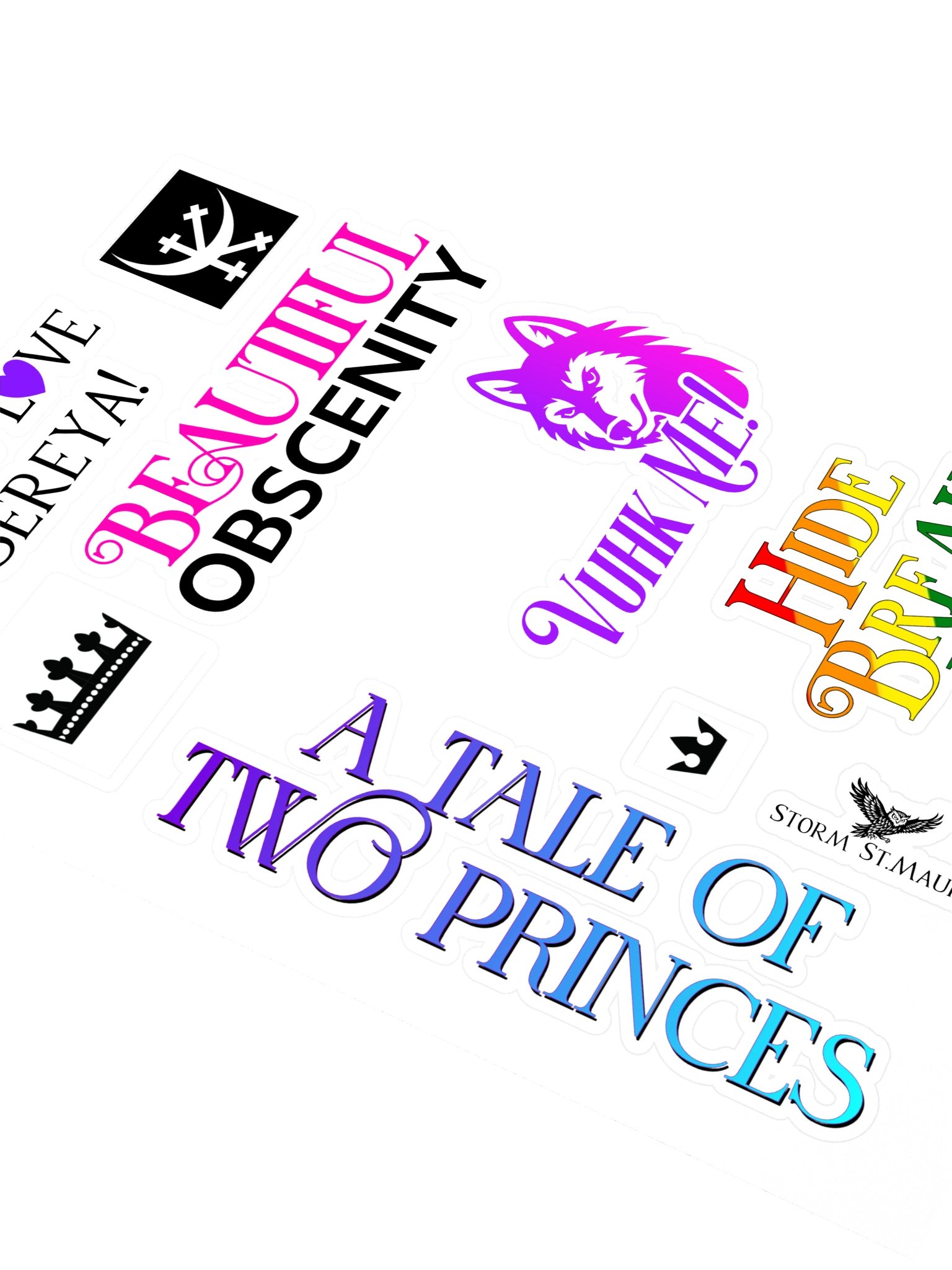 Playful Two Princes Sticker Sheet product image (3)