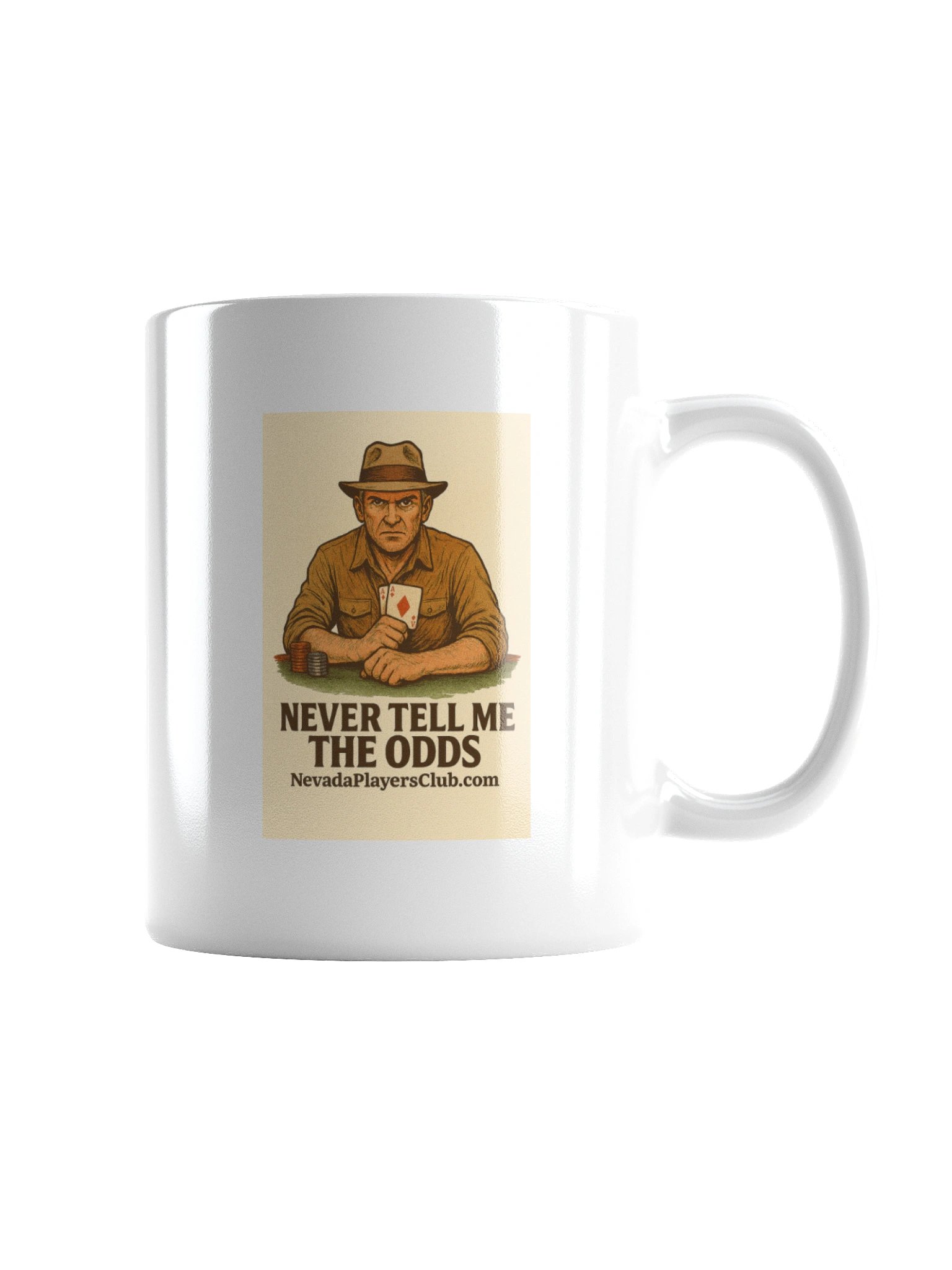 White Never Tell Me The Odds Mug - Fedora Edition product image (2)