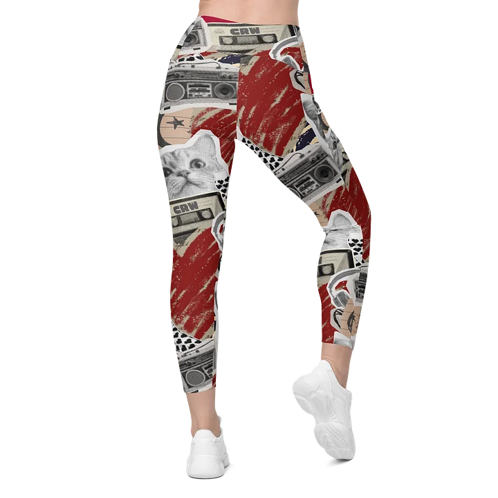 Favorite Things Nostalgic Collage Yoga Pants with Cat product image (2)