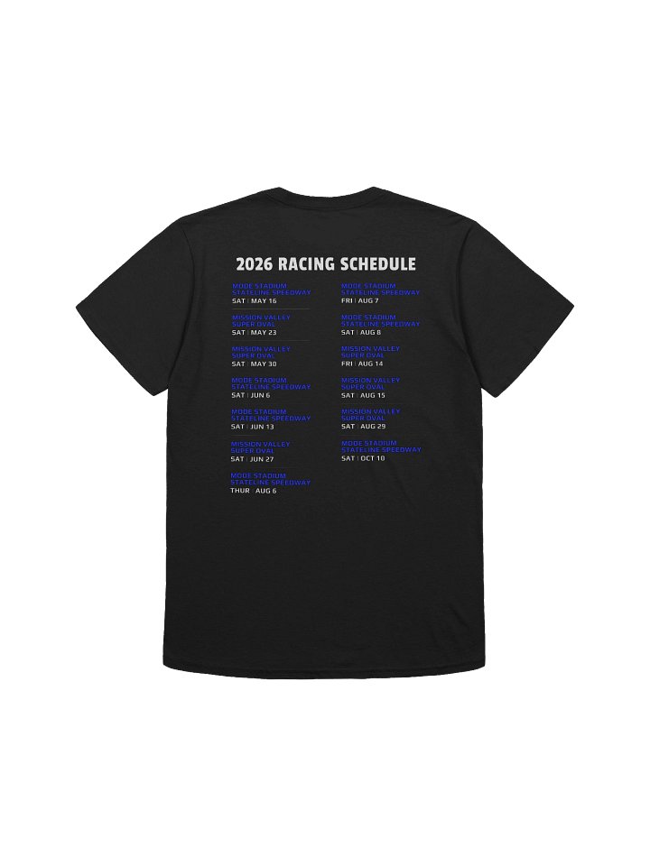 Unisex Nick Rees Racing Logo + 2026 Schedule T-Shirt product image (2)