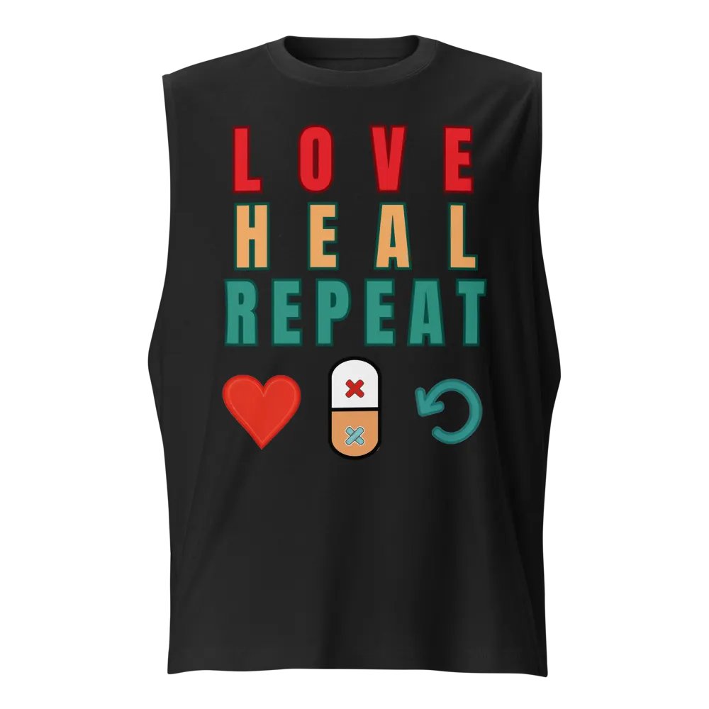 LOVE ,HEAL, REPEAT Muscle Tank product image (1)