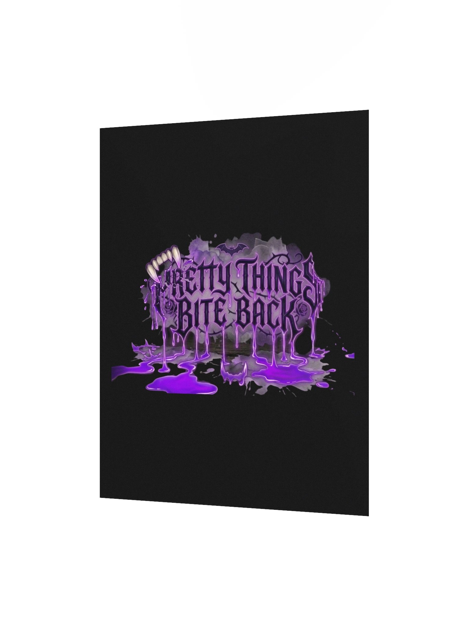 Pretty Things Bite Back — Purple Gothic Poster product image (2)